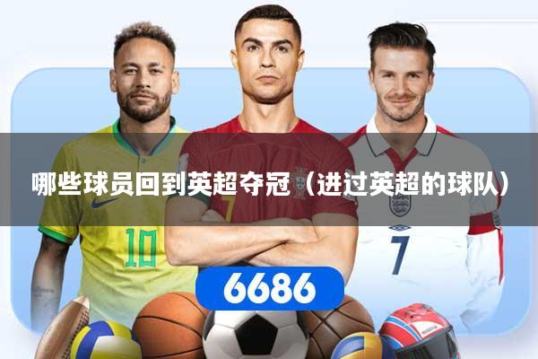 哪些球员回到英超夺冠（进过英超的球队）
